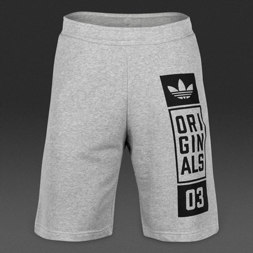 Adidas Originals Street Graphic Shorts Medium Grey Heather for Men